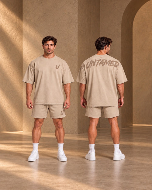 Cotton Shorts - Beige
