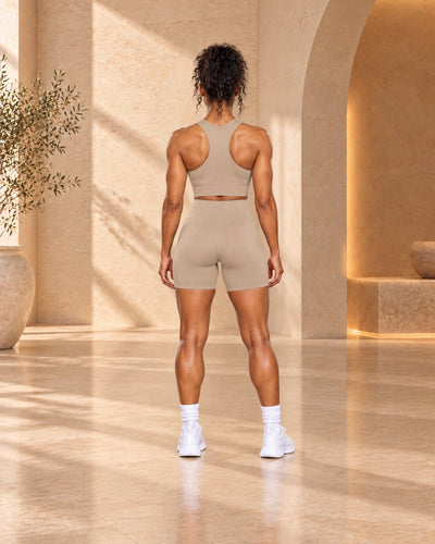 Athletic Tank Top  - Beige