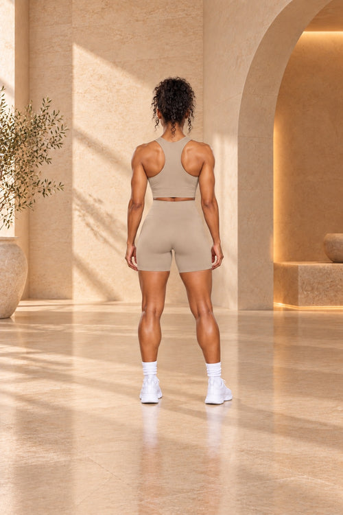 Athletic Tank Top  - Beige